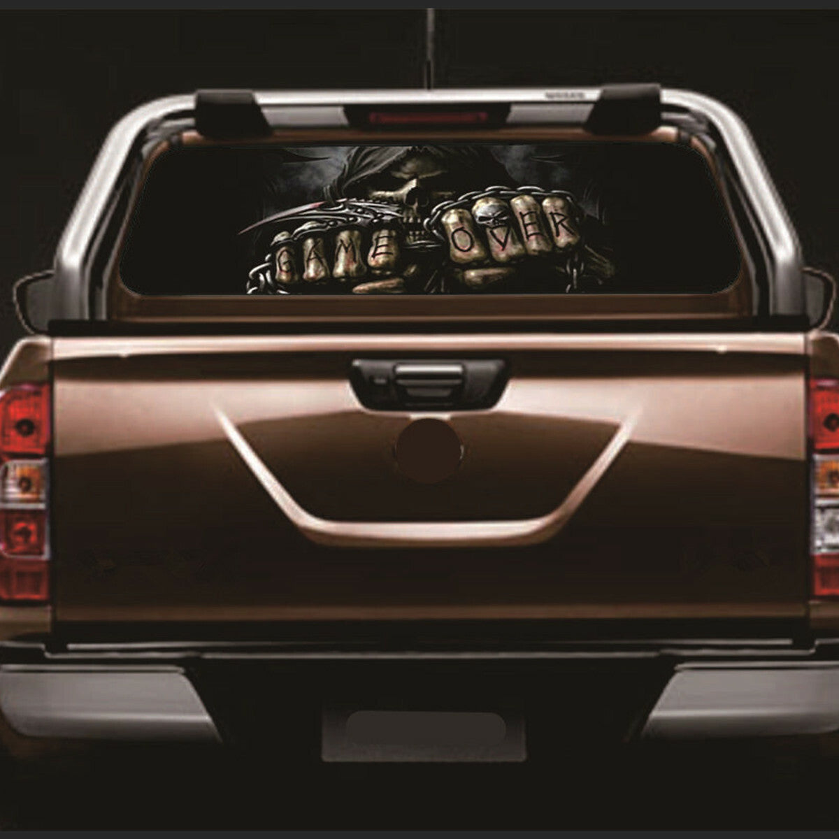 Car Rear Window Sticker Grim Reaper Skull Graphics Decal Sticker DIY Waterproof