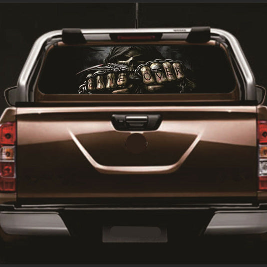 Car Rear Window Sticker Grim Reaper Skull Graphics Decal Sticker DIY Waterproof