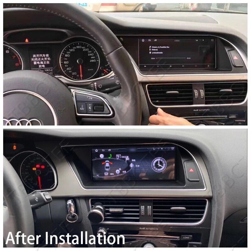 Radio Car Multimedia Player MMI Android 8K GPS for Audi A4 A4L A5 B8 Stereo