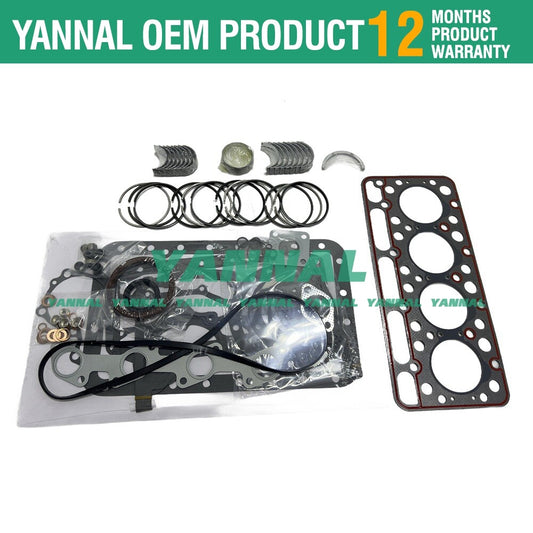Overhaul and rebuild kit suitable for V1501 engine tractors B2910 B7820 L345-