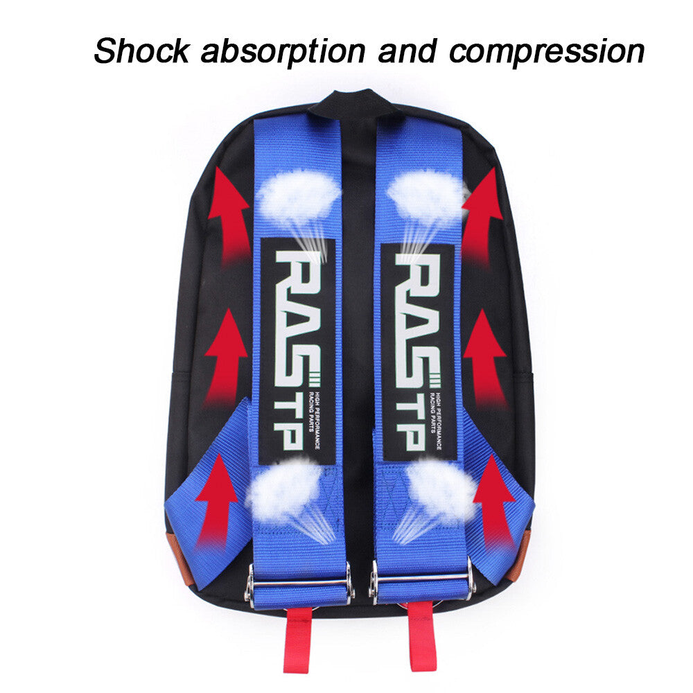 Backpack Bag Racing Harness Adjustable Shoulder for Seat Belt Straps Q