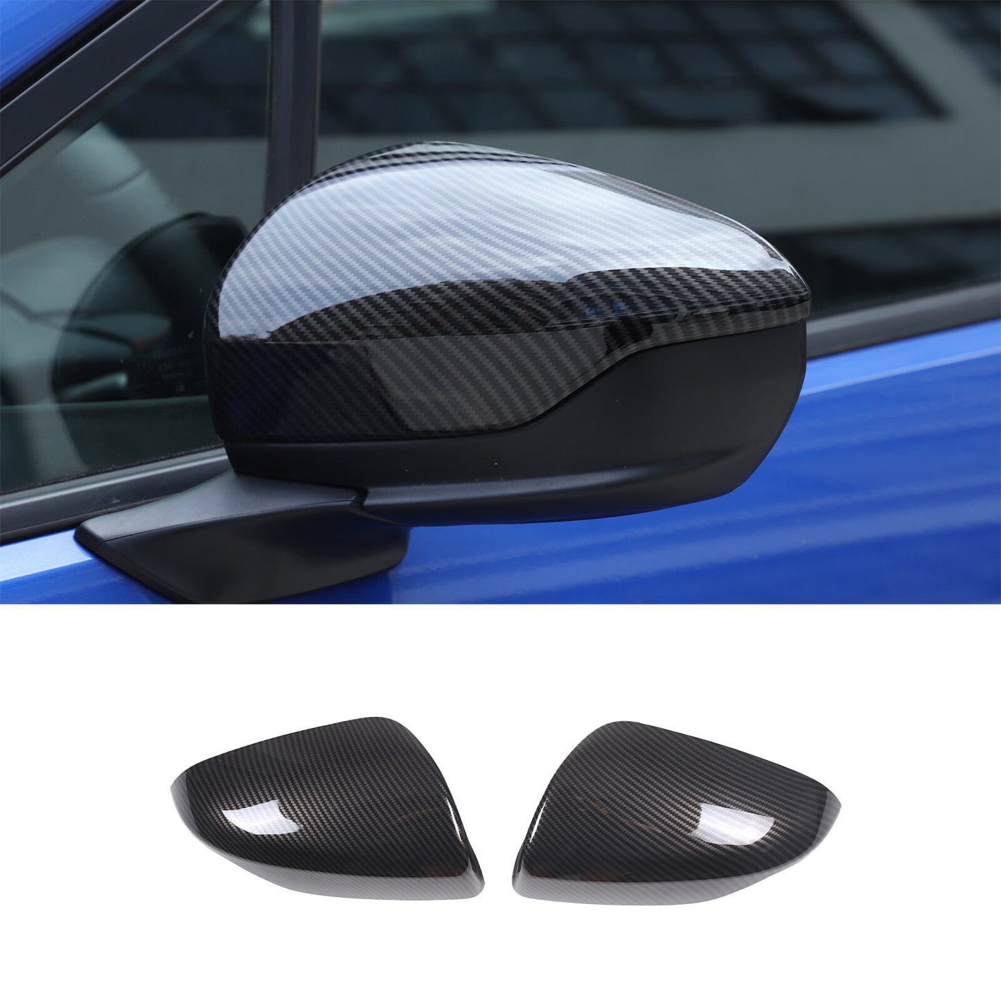 Carbon fiber ABS side mirror cap trim  for ford  Maverick 2022 - 23 Q