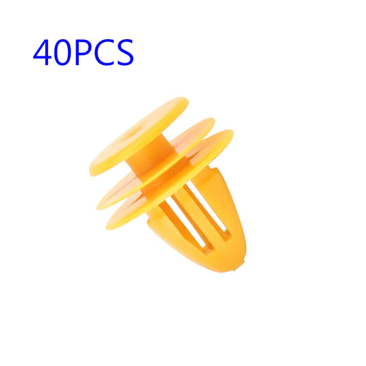 New 40 Door Trim Panel Fixing Clips Fits 2010-2019 Hyunda Optima Sportage Yellow