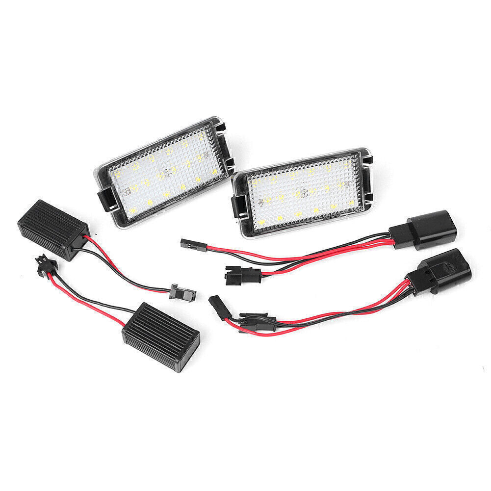 LED License Plate Number Lights fit for Seat Arosa Ibiza Cordoba Leon Toledo III
