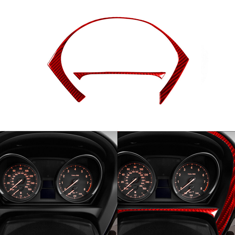 Carbon Fiber Watetcup Holder Panel Frame Cover Trim For F10 5 2011-17 v