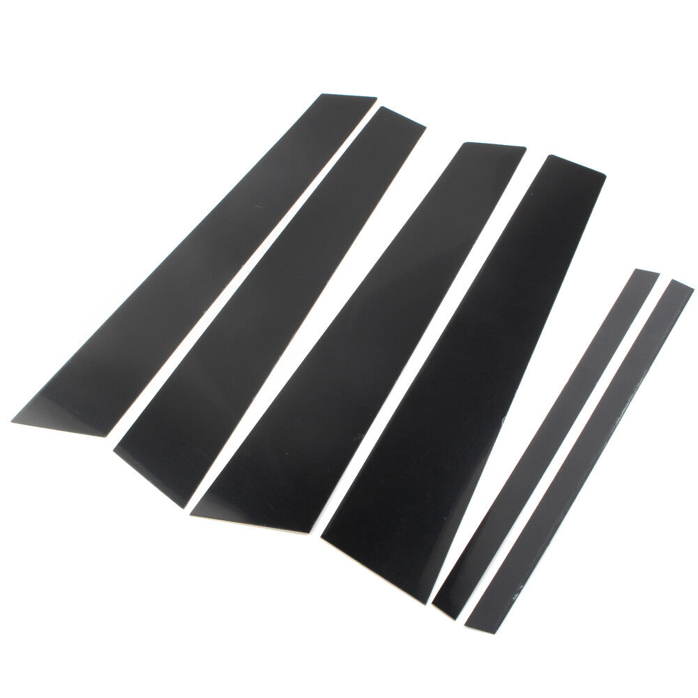 6pcs Black Pillar Posts Door Trim Covers for BMW 3-Series F30 2012-2015 2014 13