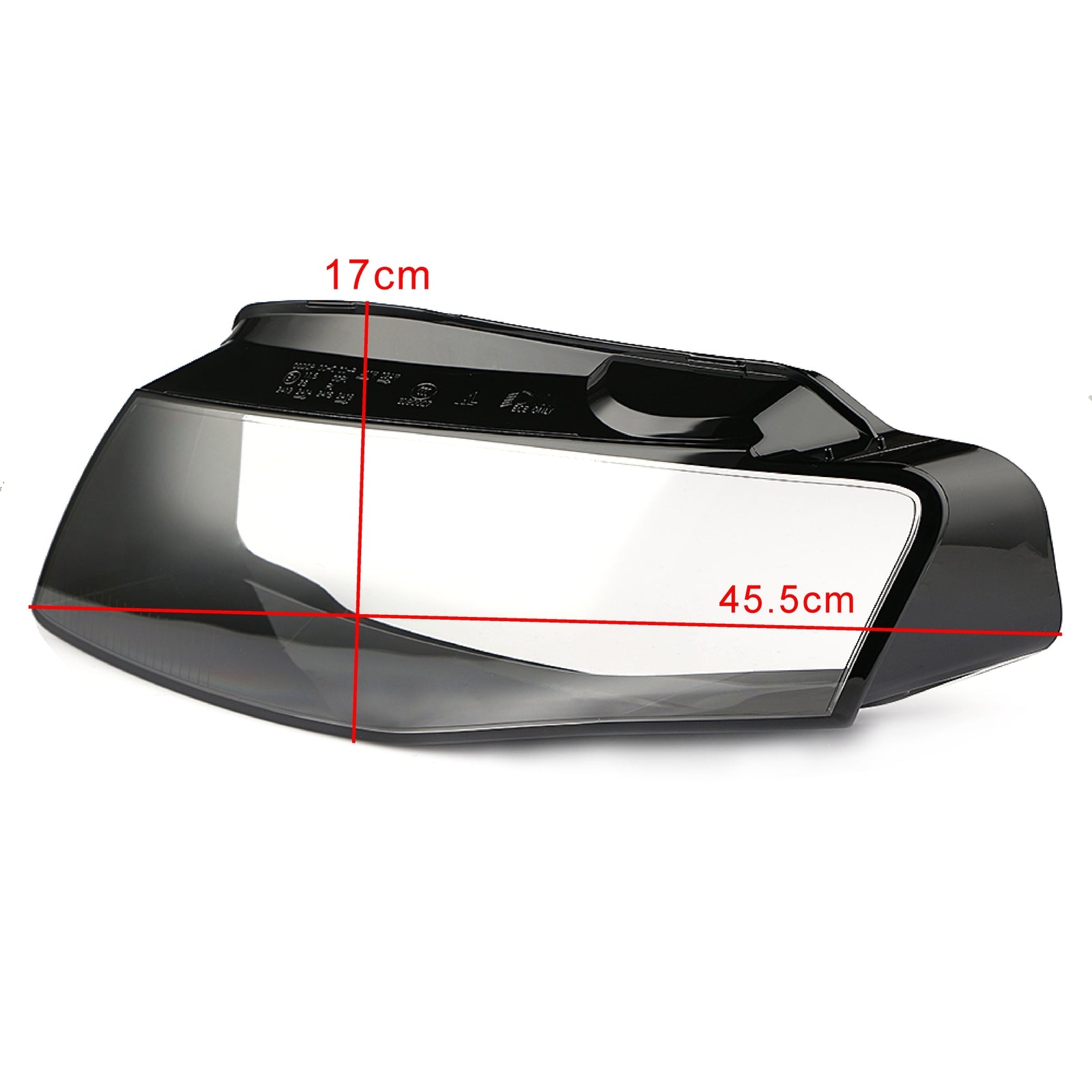 A pair of headlights, left and right headlight kit protective covers, lens headlights suitable for 2009-12 for Audi A4 B8