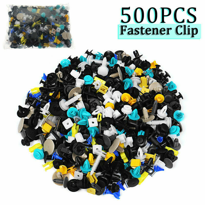 Automotive fastener clips, push-button decorative rivets, door panel body molding decorations