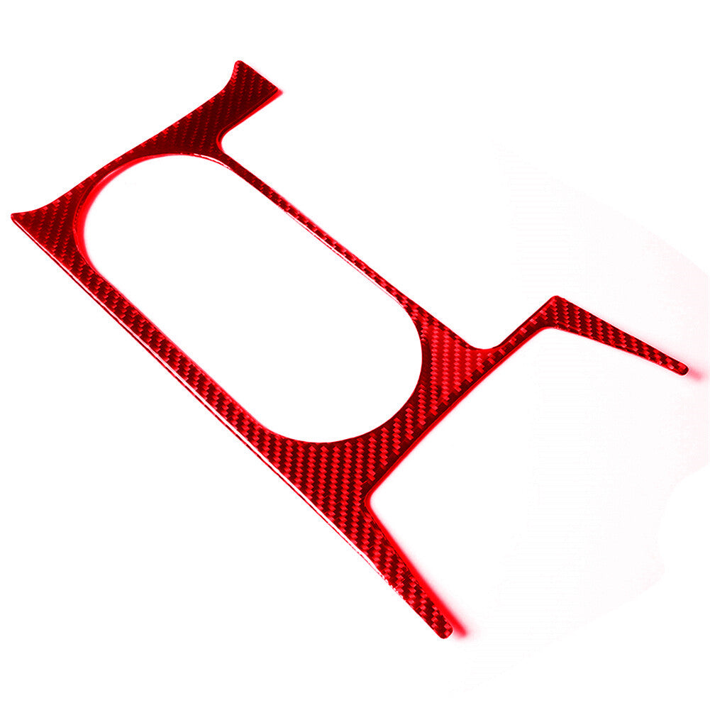 Red Carbon Fiber Console Water Cup Panel Cover Trim for Subaru Forester 2013-18