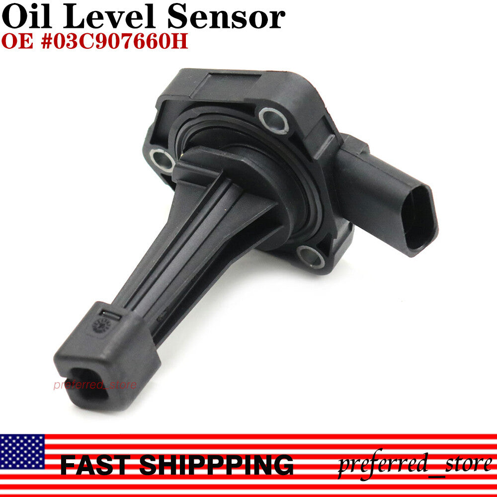 The oil level sensor is suitable for Audi Q5 2.0L, 3.0L, 3.2L (2010), A6 Quattro 3.0L, and A6 (2009-2012). v