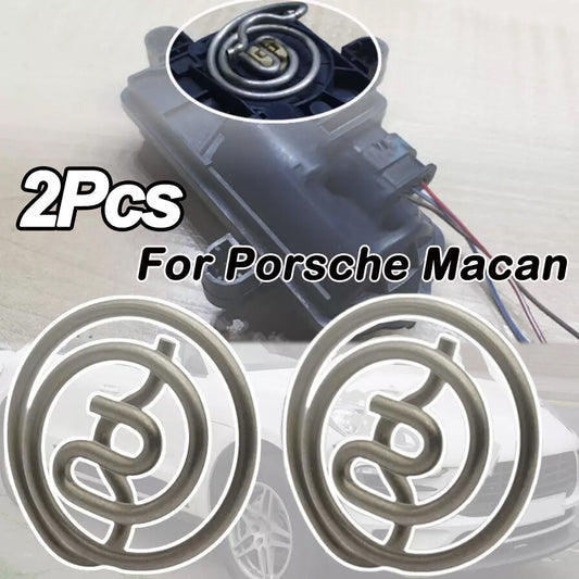 2X for Porsche Macan 2015-2022 Electronic Exhaust Valve Flap Servomotor Spring