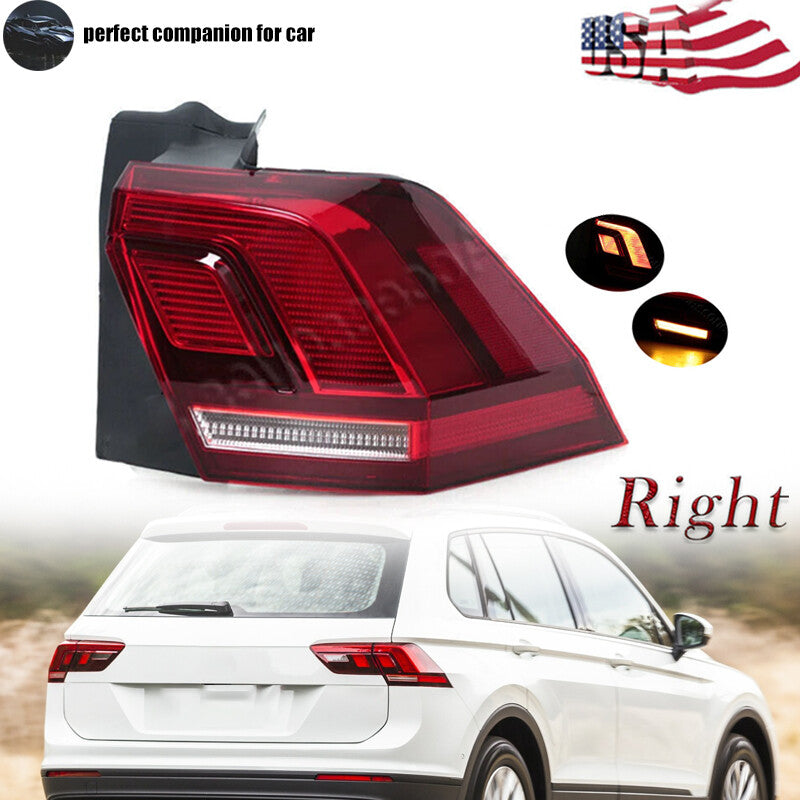 The stop brake light behind the right taillight is applicable to the for Volkswagen for Tiguan 2017-2021.