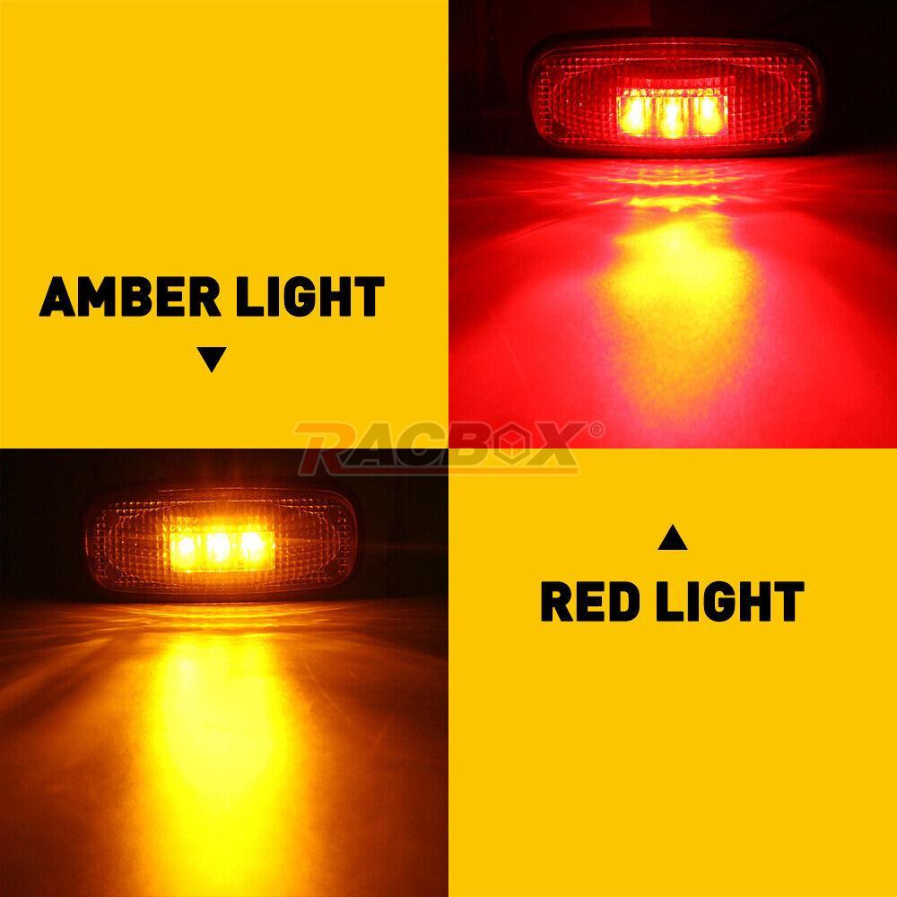 4Pcs Rear Fender Marker Bed Side LED Lights EXE Fit 03-18 for Dodge for Ram 2500 3500