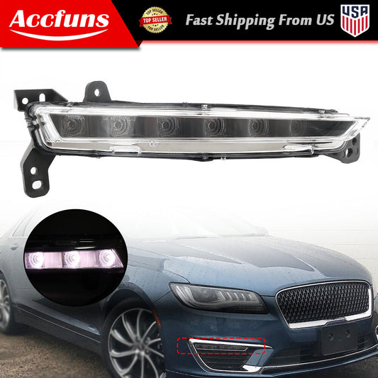 Suitable for 2017-2020 for Lincoln MKZ front LED daytime parking lights and fog lights, clear right-hand side. n