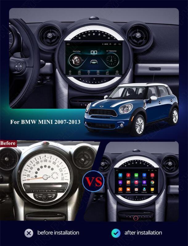 Radio compatible with 2007-13 for Mini Cooper R56 GPS Navigation 2+32GB 9 Android 11 Stereo n