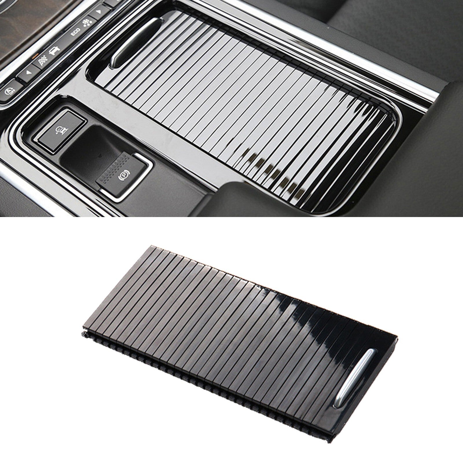 Cup Holder Centre Console Roller Cover for Jaguar XF 2016-2019 For XFL 17-20 v