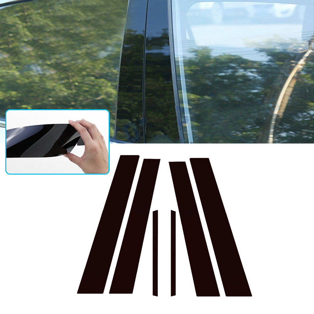 Black pillar window protection trim cover suitable for 08-12 for Honda Accord 4dr- v