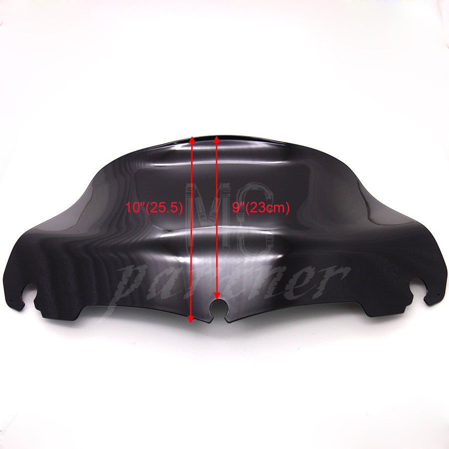9 Black Wave Windshield Windscreen for Harley Electra Street Glide 2014-2016 Q