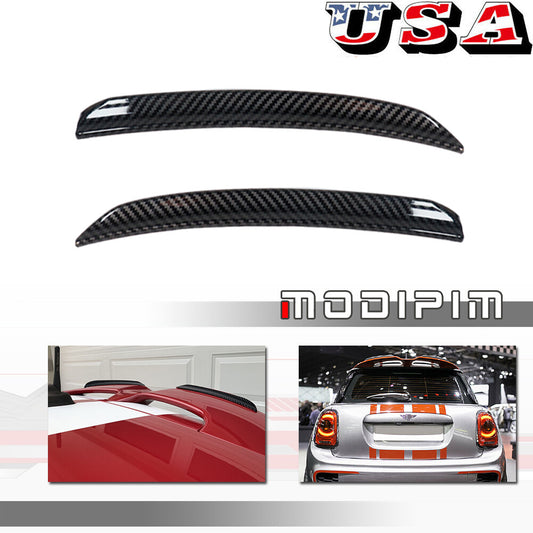 Carbon fiber rear wing trim boiler extended lip stud for mini F56 F55 S/JCW Q