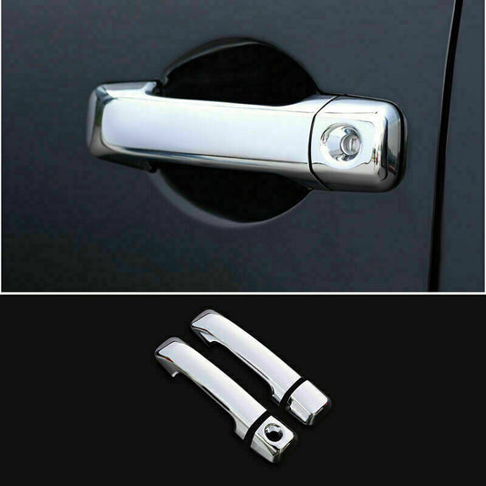 4Pcs Chrome Exterior Side Door Handle Cover Trim for Toyota FJ Cruiser 2007-2014