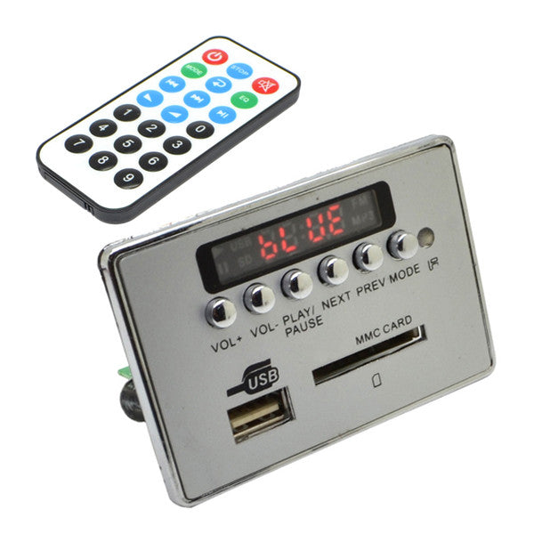 12V Car Bluetooth Wireless MP3 Decoder Board Audio Module with USB, SD, TF, and FM Radio n