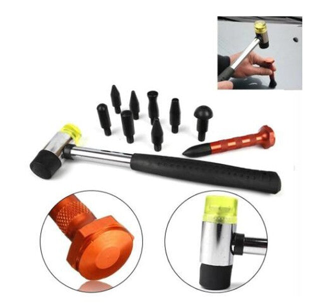 Car Paintless Dent Repair Tools Rubber Hammer Double-Faced Rubber Mallet Alloy v