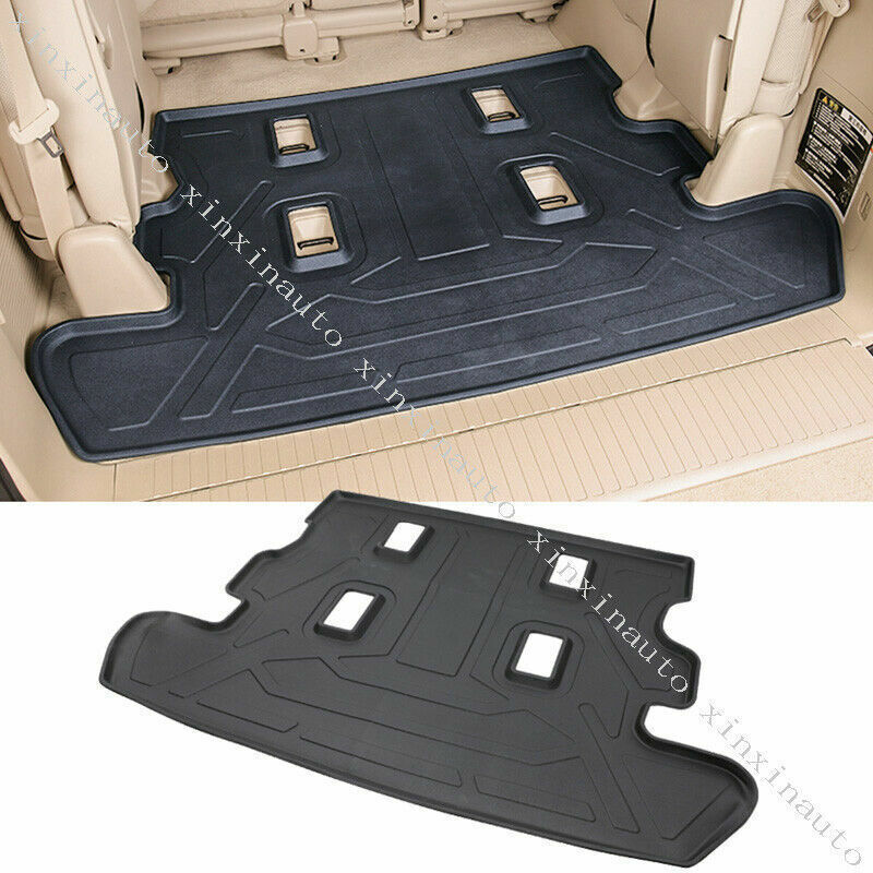 TPO Rubber Rear Trunk Floor Mat Waterproof for Toyota for Land Cruiser LC200 2008-21 Q