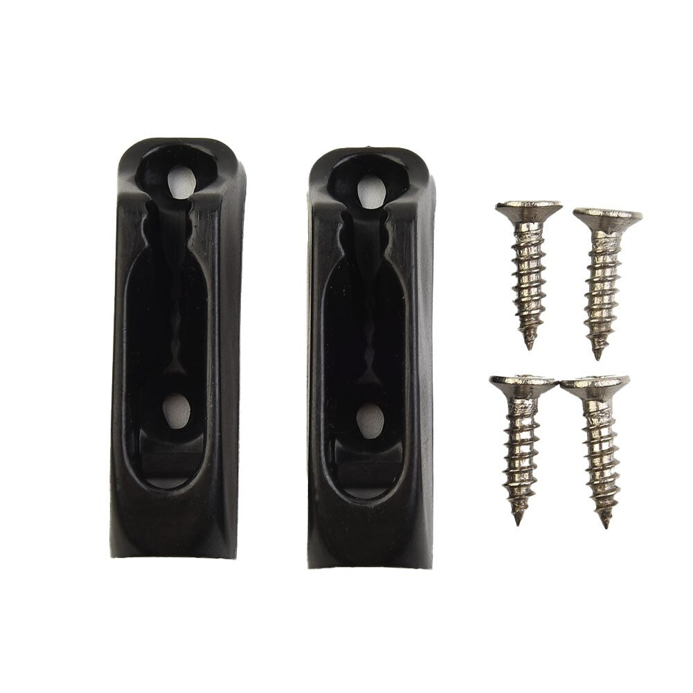 Self-locking Rope Rope Screw Bolt Diameter 3mm Self-locking Cord 2Pcs Black