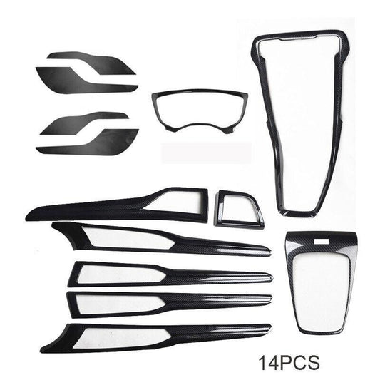 Car for Ford Fusion 2013-20 Carbon Fiber Full Interior Trim Dashboard Door Cover