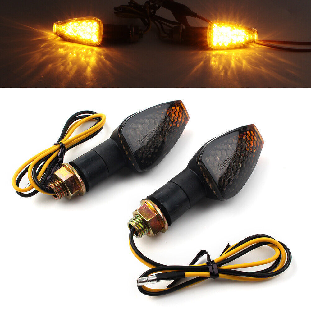 Black Universal for Mini 14 LED Motorcycle Turn Signal Light Indicators Blinker Q