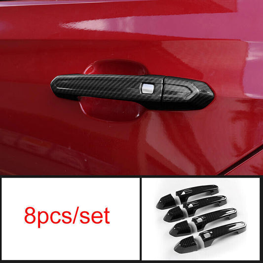 Carbon Fiber Outer Side Door Handle Cover Trims for Smart for Cadillac CT4 2021-2023