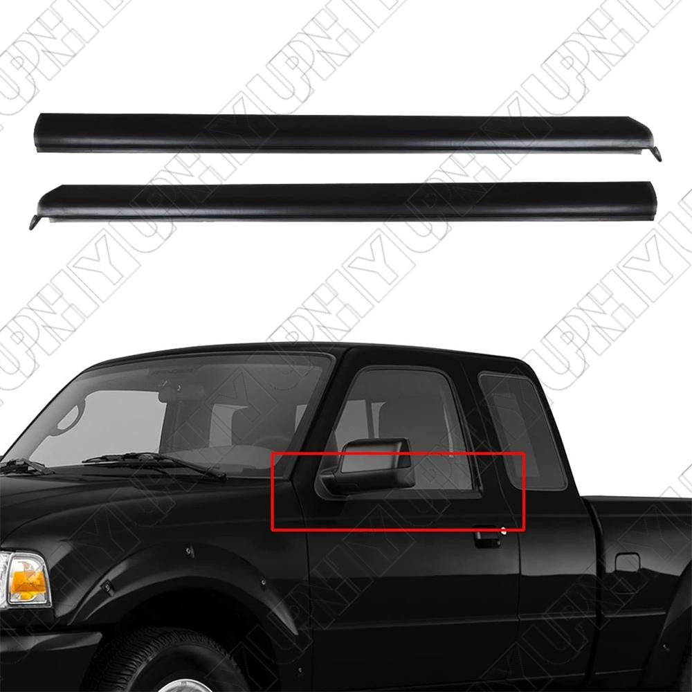 2pcs Front Outer Window Molding Trim Weatherstrip Seal for Ford Ranger 1999-2011