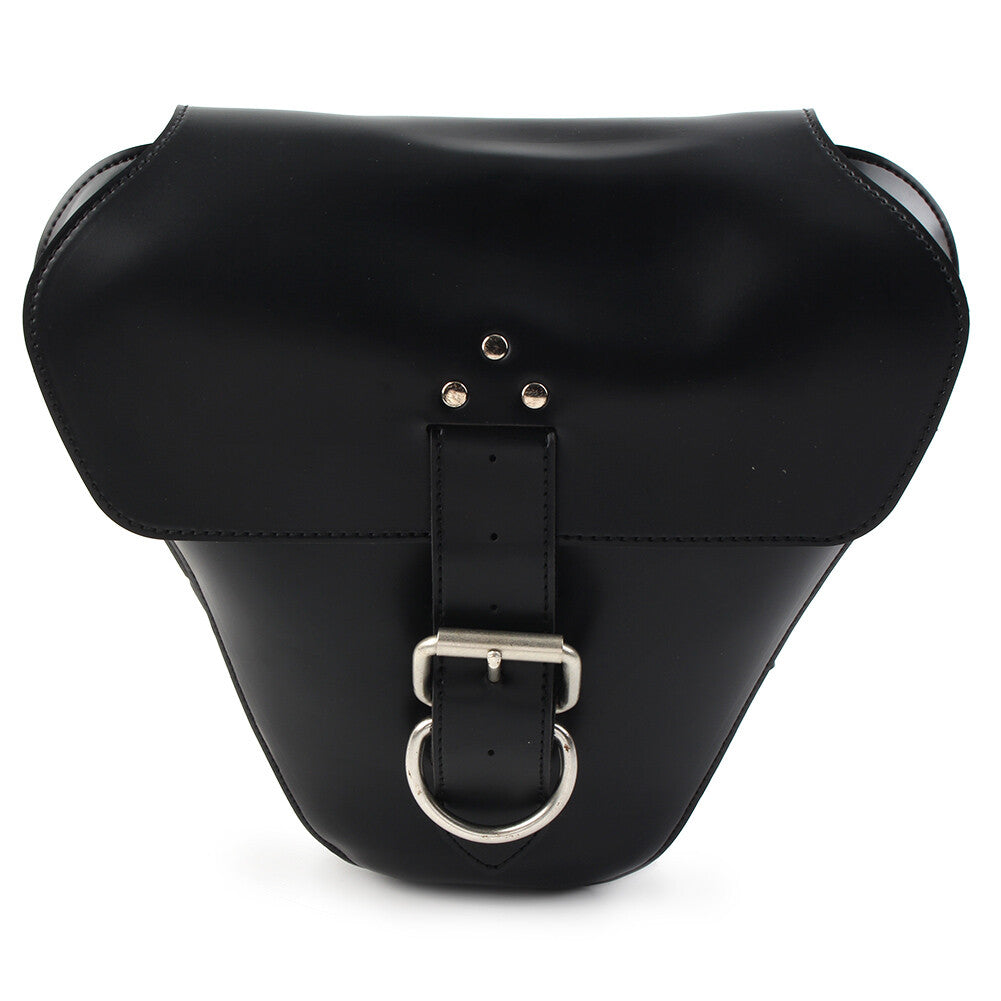 Black PU Leather Side Bag for Street Twin T100 Scrambler 1200 XC XE Street Cup Q