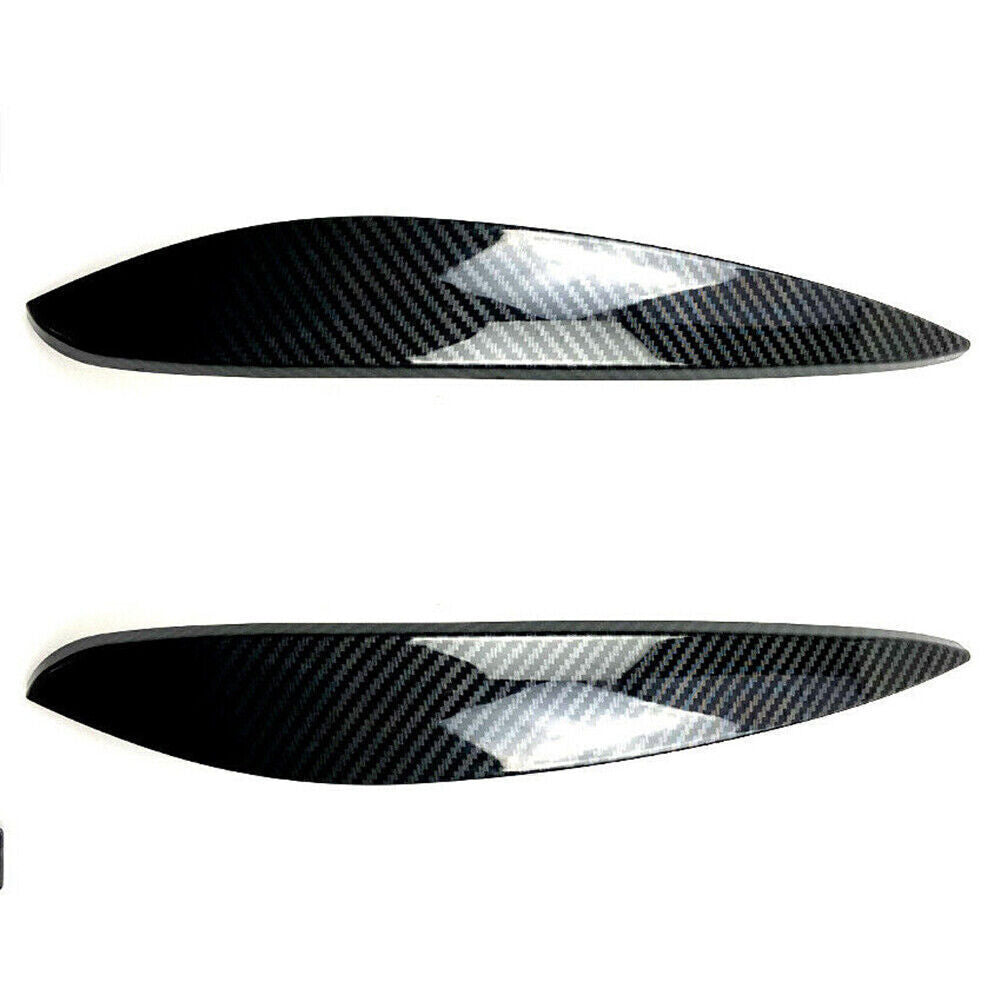 Headlight eyelid cover brow trim for Mercedes-Benz for Smart 14+ carbon fiber exterior