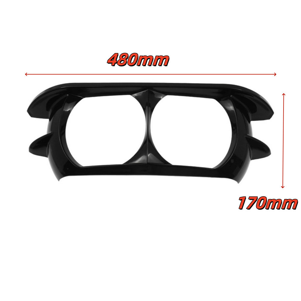 Dual headlight trim cover, fairing, and bumper for Harley Road Glide 2015 - 2020 n