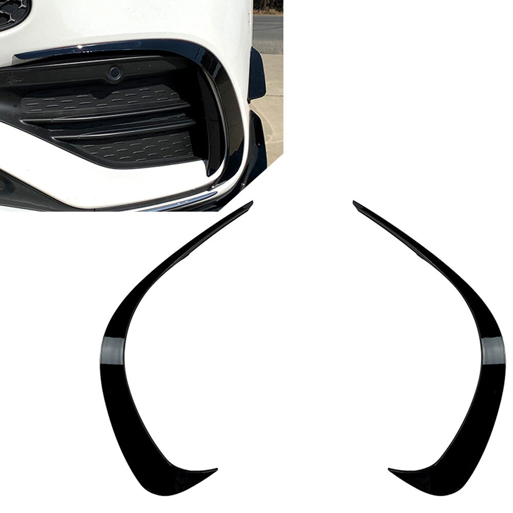 Gloss Black Front Fog Light Splitter Spoiler for Mercedes Benz C-Class W206 Q