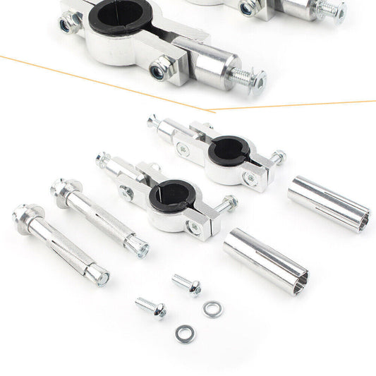 Motorcycle Handlebar 22mm / 28mm Hand Guard Mounting Bracket Accessories Q