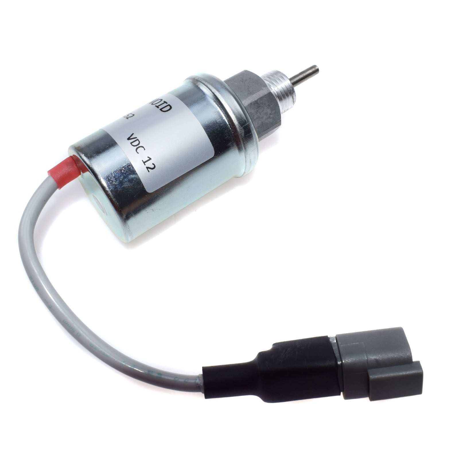 12 Volt Fuel Shutoff Solenoid Valve for Perkins 402D 403D 404D 404C U85206452 185206452- v