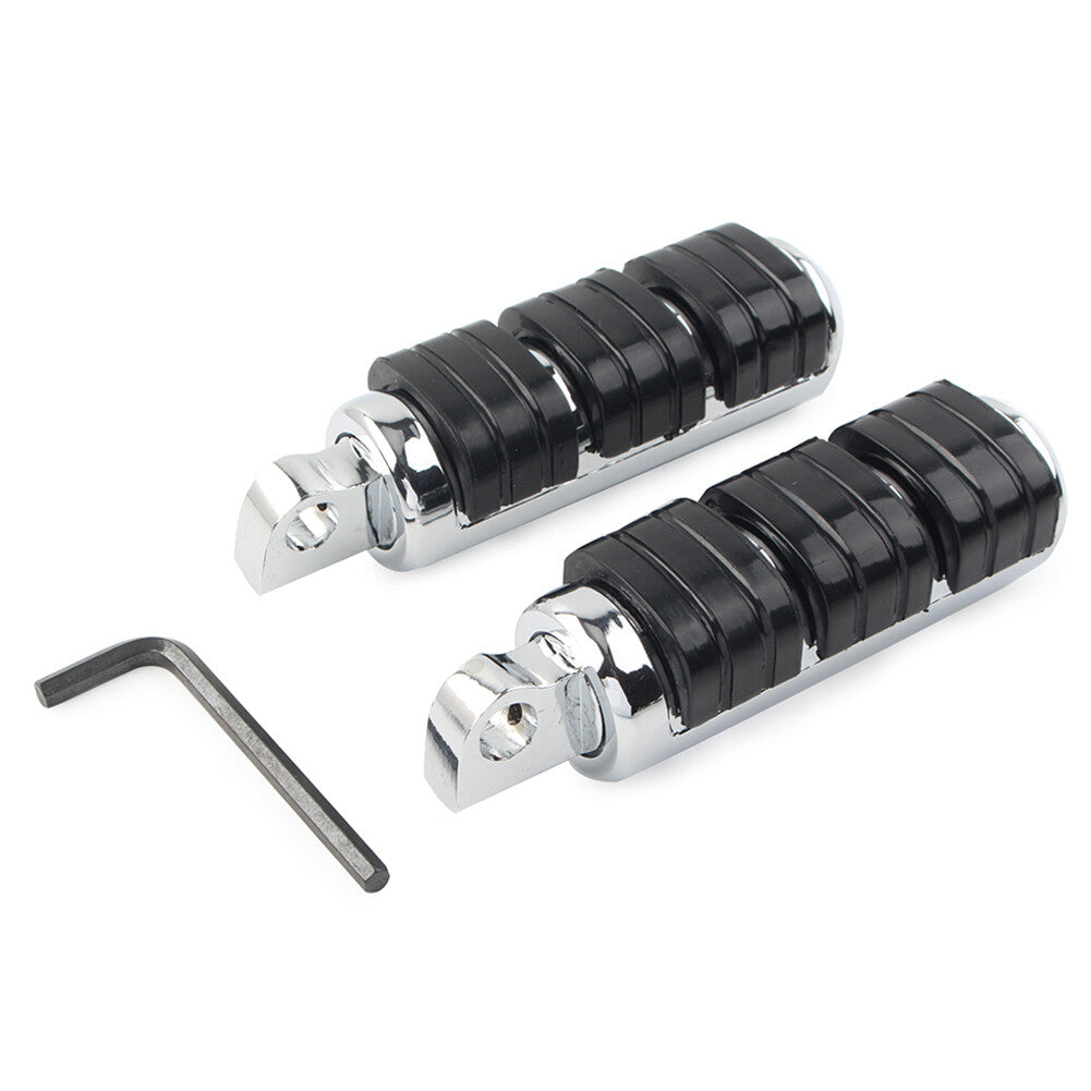 Rear Highway Foot Pegs Rest Pedals for Harley Davidson Chrome
