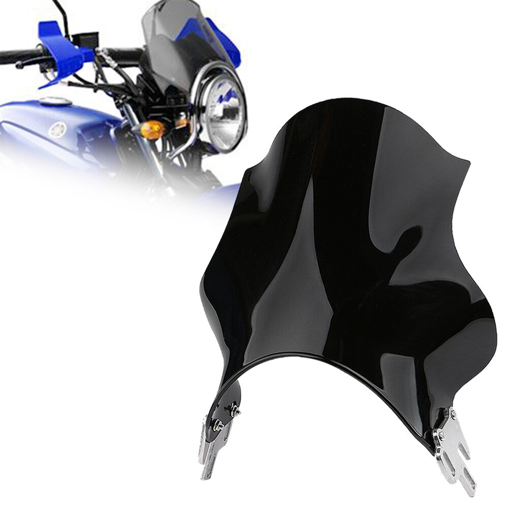 Motorcycle windshields are universal and compatible with for Honda , for Yamaha , for Kawasaki , and for Suzuki ABS.