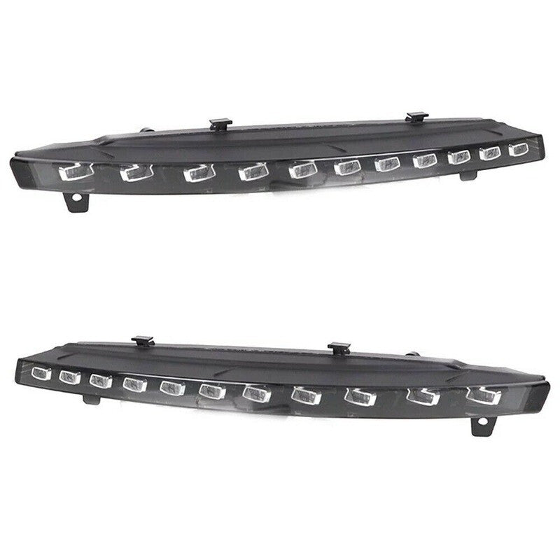 for Audi Q7 2010 2011-2015 Pair DRL Dynamic White Yellow Daytime Running Light