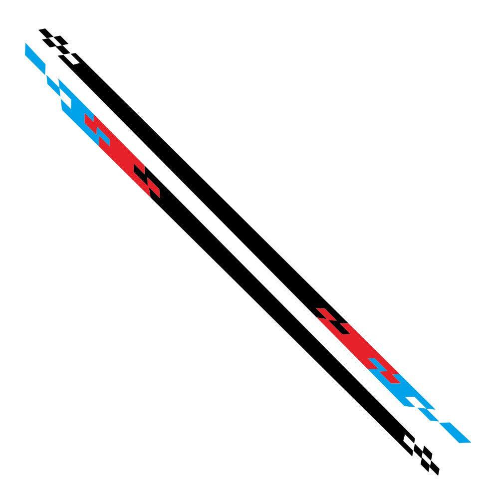 2x Car Truck Door Side Skirt Sticker Racing Graphic Vinyl Decal Stripes Decor
