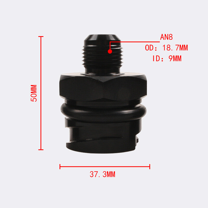 Black blank valve cover/oil cap suitable for LSX LS1/LS6/LS2/LS3/LS7 with 8AN AN8 accessories Q