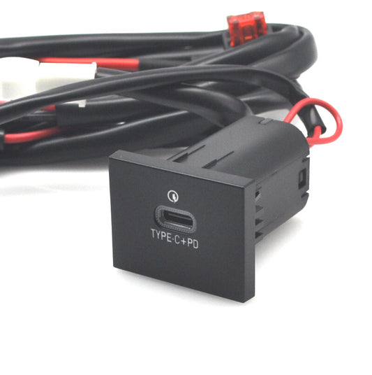 Illuminated USB Typec Port Socket For Focus Mk2 2004-2010 Factory Retention v