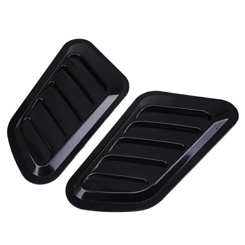 Pair of Universal Decorative Vents Flow Intake Scoops Bonnet Side Fender Covers AI- v