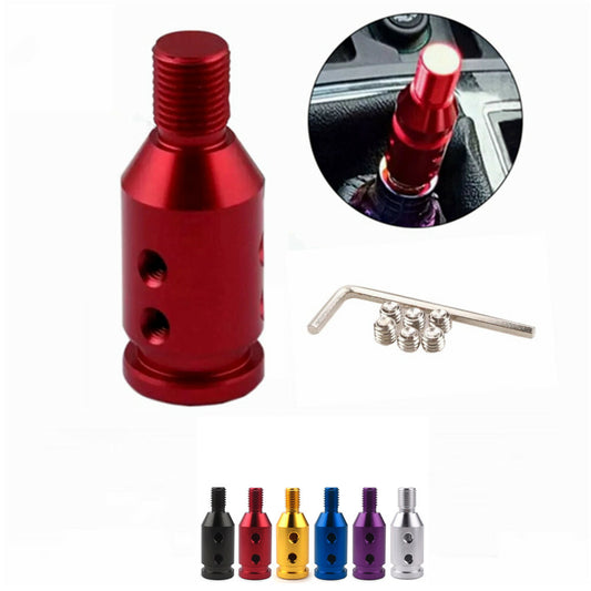 M10x1.5 Automotive Shifter Thread Gear Lever Adapter Converter Replacement Red Q