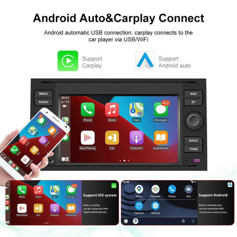 Android 10.0 7-inch CarPlay GPS for Navigator with Reverse Image Player suitable for Transit n