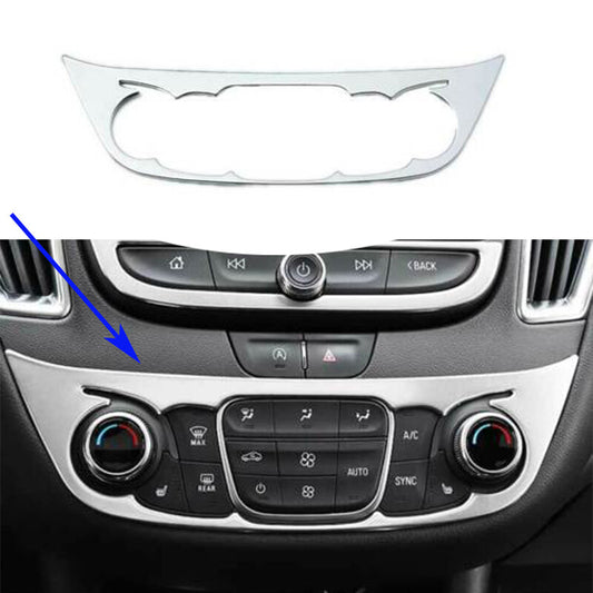 Silver Steel Console Volume Switch Panel Trim For Auto for Chevrolet Malibu 2016-21