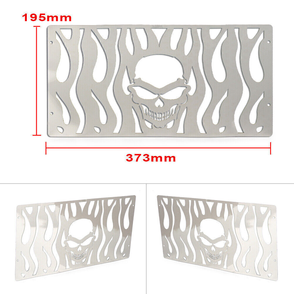 Skull Style Radiator Grille Guard Cover Protector for Honda VALKYRIE GL1500 1PC
