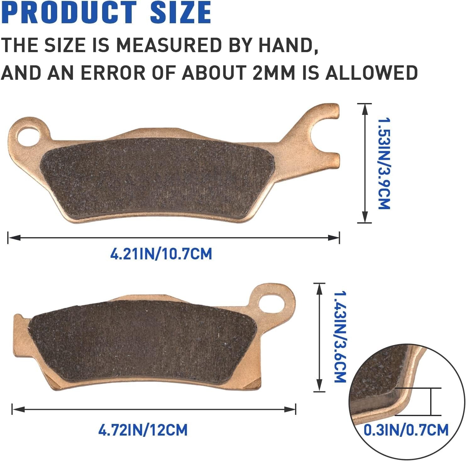 Brake Pads Front and Rear for Can-Am Outlander 650 850 1000 Outlander Max 450